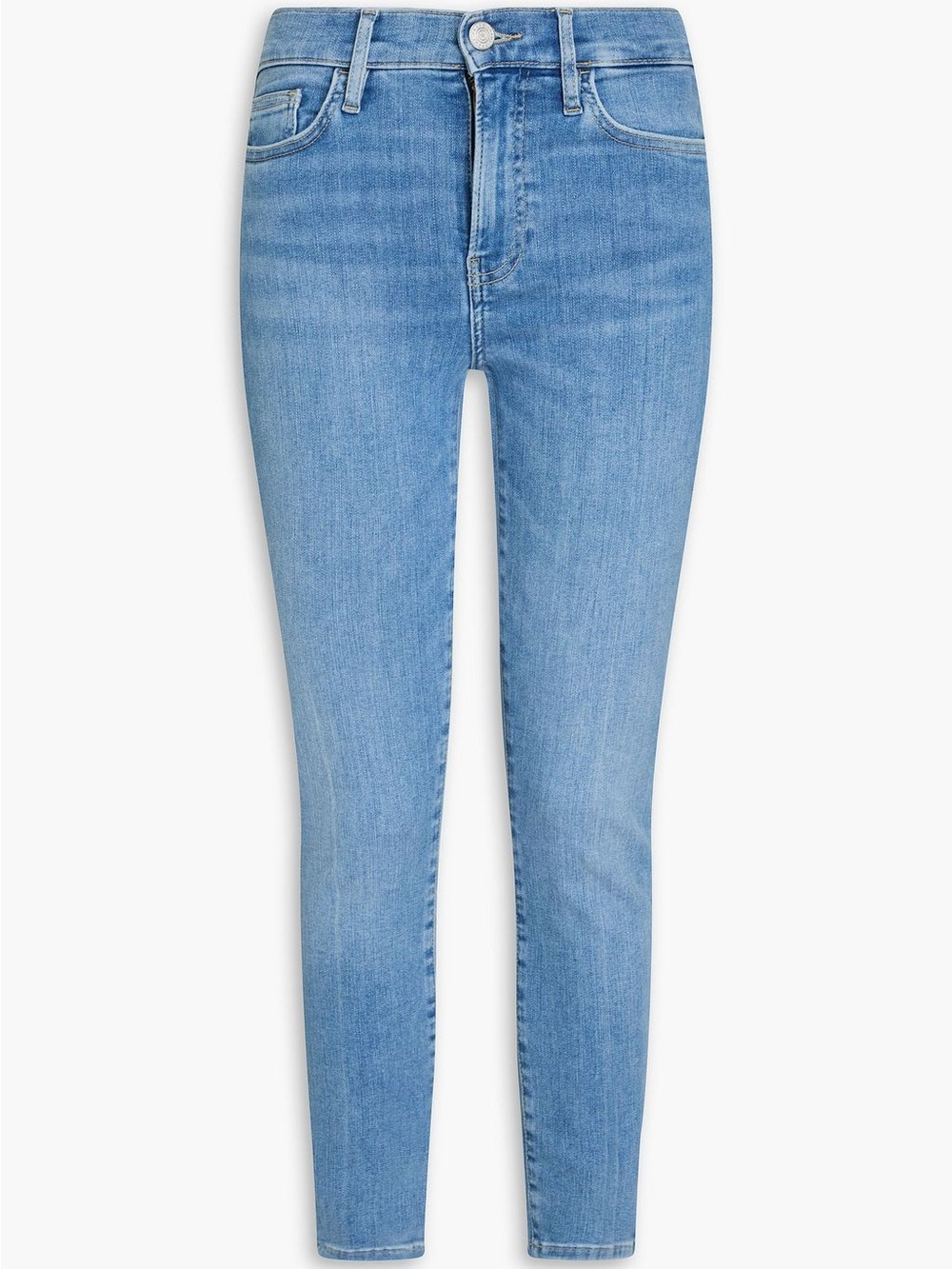 Frame Le High Skinny faded high-rise skinny jeans